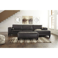 Nokomis Chaise Sectional-Jennifer Furniture