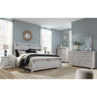 Brashland Whitewash Bedroom Set-Jennifer Furniture