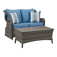 Abbots Court Loveseat Gliderw/Table (2/CN)-Jennifer Furniture