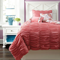 Crinkle Pleat Comforter Set-Jennifer Furniture