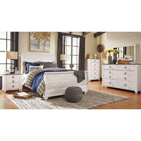 Willowton Sleigh Bed-Jennifer Furniture