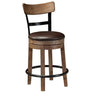 Paloma Upholstered Swivel Stool PAIR